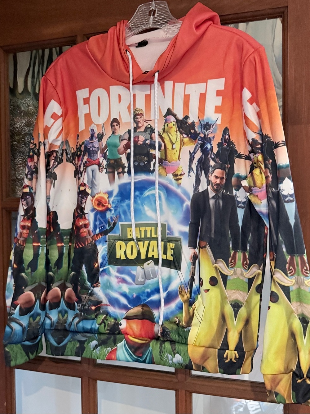 NWOT Fortnite Battle Royale Youth 3D All Over Print Graphic Hoodie. New! S 160